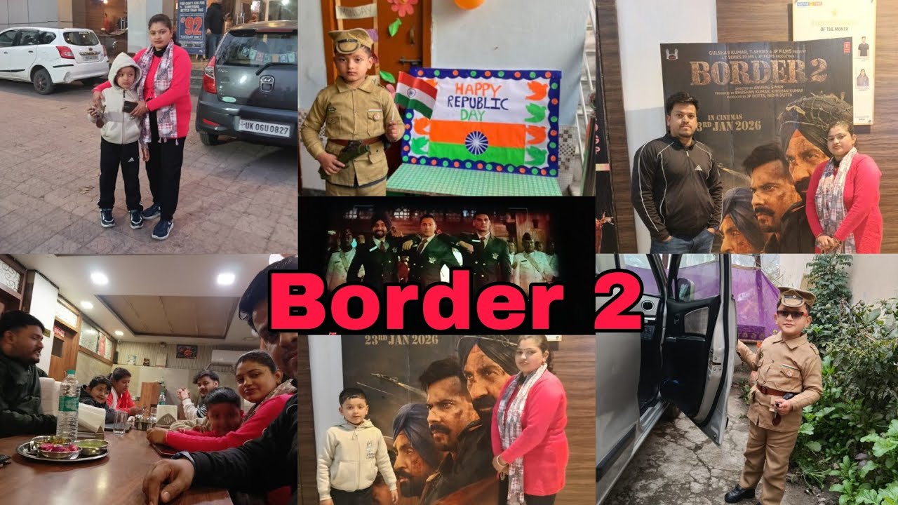 Border 2 🇮🇳. Aaj Gaye Ham border 2 movie dekhne 🥺🥺. Arun Gaya School police uniform mein 🧑‍✈️