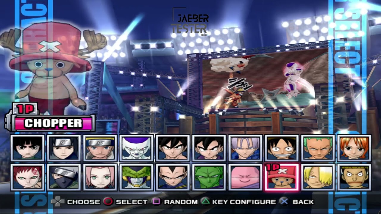 ALL Characters in Game Battle Stadium D.O.N (PS2)