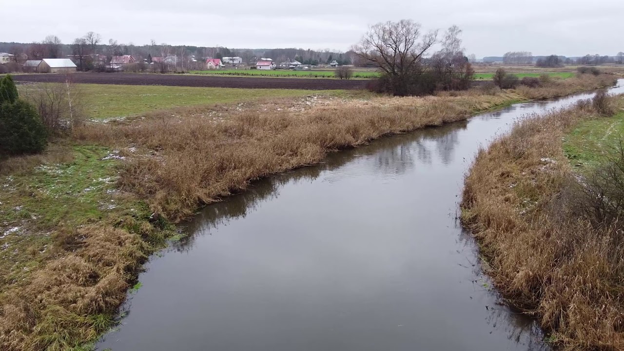 Rzeka Supraślanka i rzeka Narew ,Tama i most kolejowy.