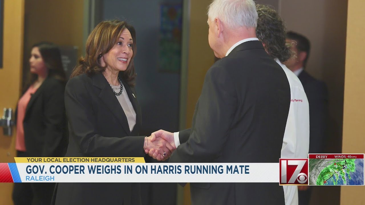 Gov. Cooper weighs in on Harris running mate