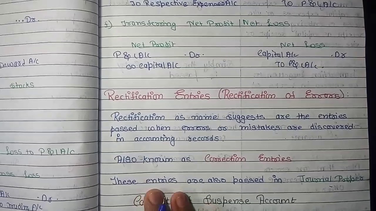 #17 Rectification Of Errors | Fundamentals Of Accounting