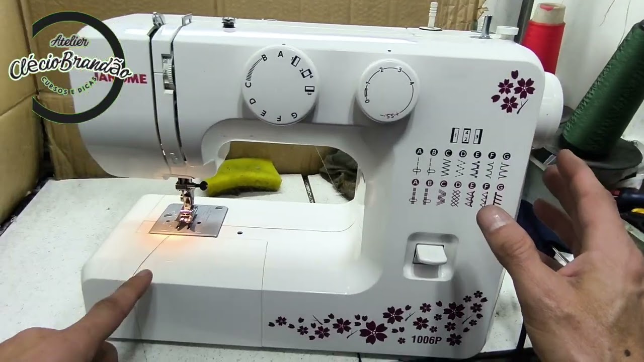 Máquina Janome 1006P- Máquina muito boa, além de linda! Ainda vale a pena!!