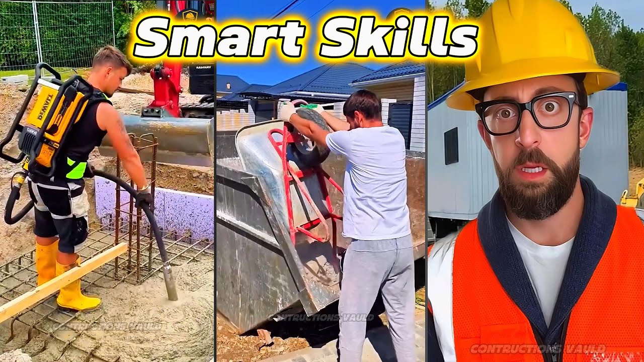 Construction Hacks & Worker Skills Compilation 🔨 👷😲