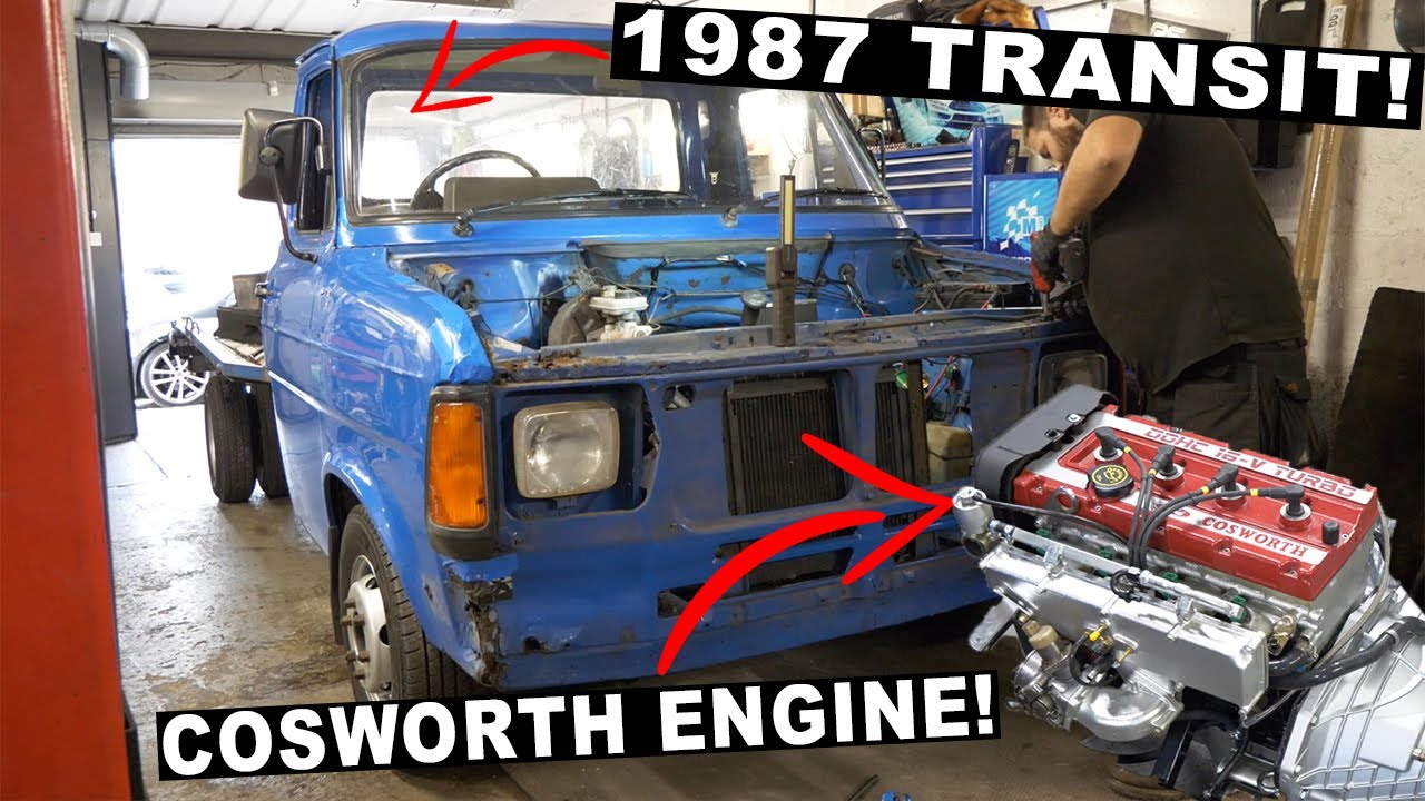 you won’t believe this……COSWORTH ENGINE SWAPPING A FORD TRANSIT!