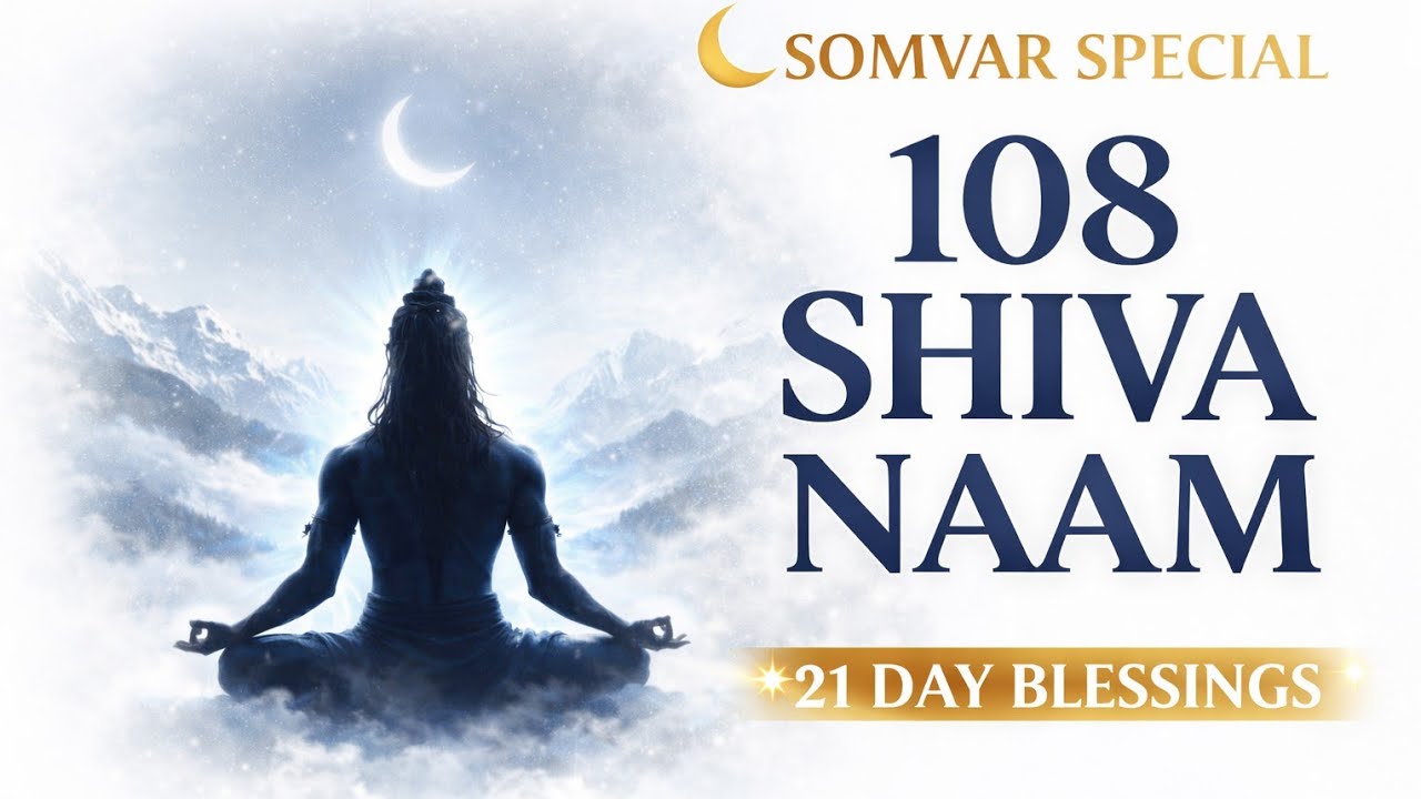 Somvar Special Shiva 108 Naam Listen 5 Times Daily for 21 Days  | Protection & Positive Energy