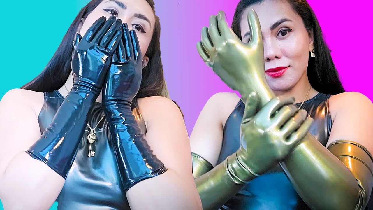 LATEX GLOVES ASMR