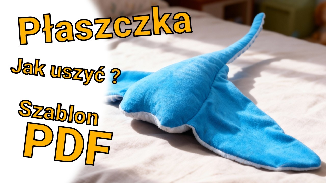 How to sew ? Stingray plush toy step by step - PDF pattern