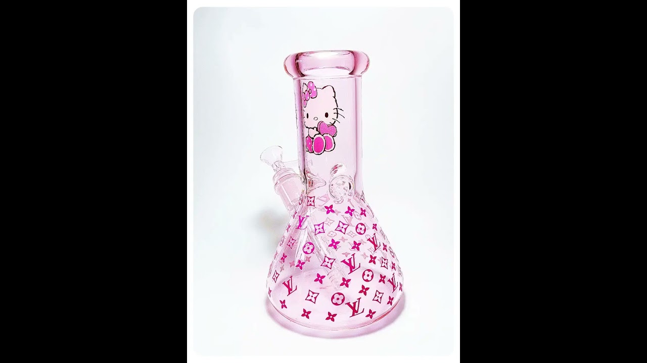 Hello Kitty x LV Pink Glass Beaker | Cute Meets Designer Style
