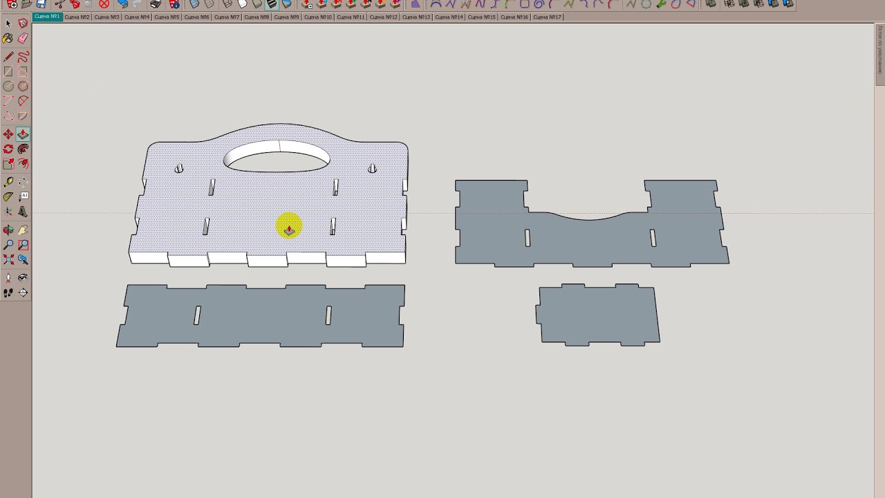 Экспорт макета из Corel в SketchUp через dxf формат