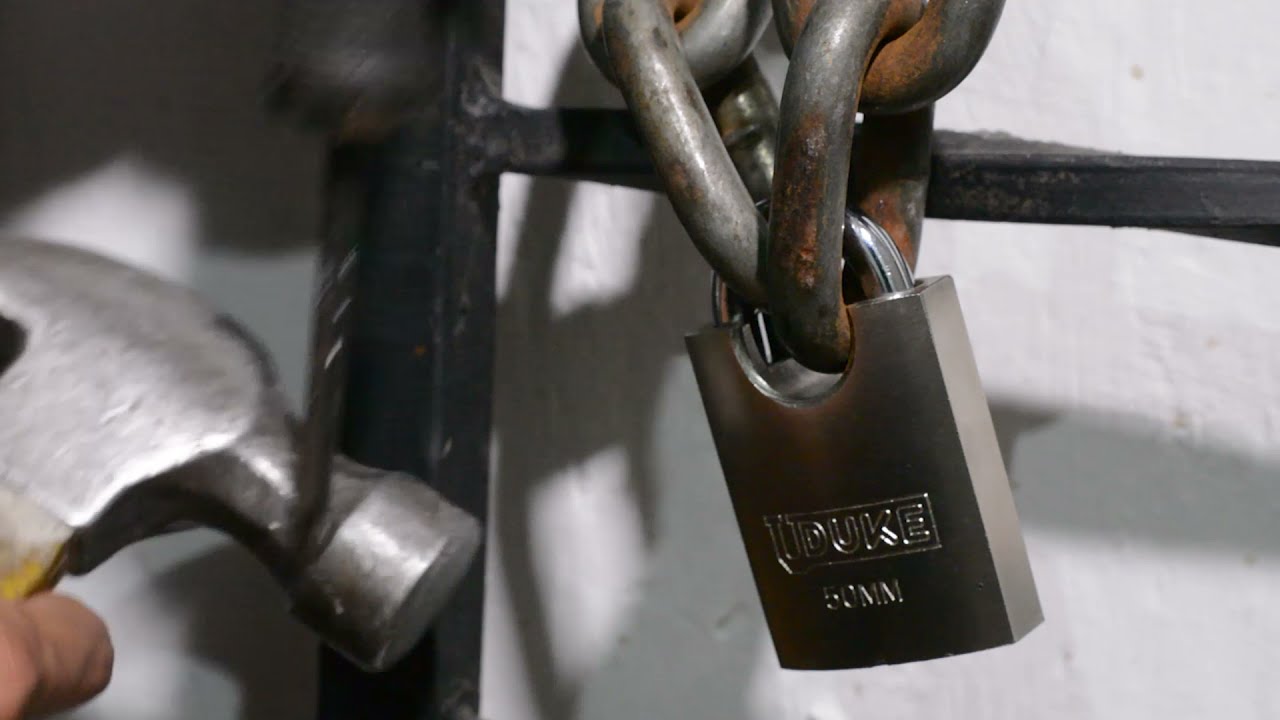 Prueba de RESISTENCIA a Candado de seguridad  como abrir candado