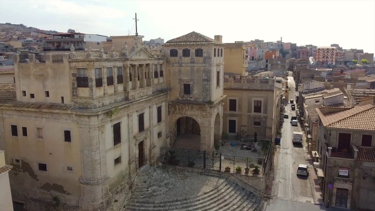Palma di Montechiaro Drone Città Gattopardo dei Tomasi di Lampedusa. Castello Comune Sindaco