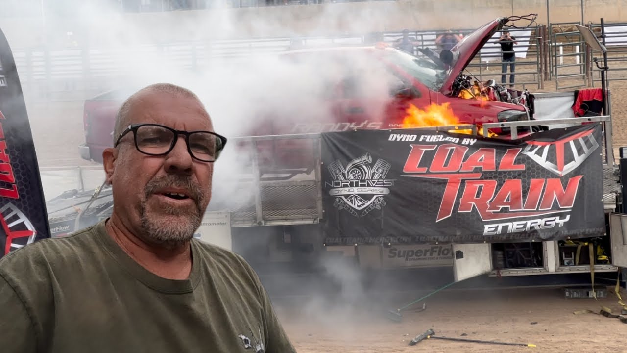 This Truck Gets Blown up and is on Fire 3000 HP@Industrial Injection Diesels in the Mountains Event!
