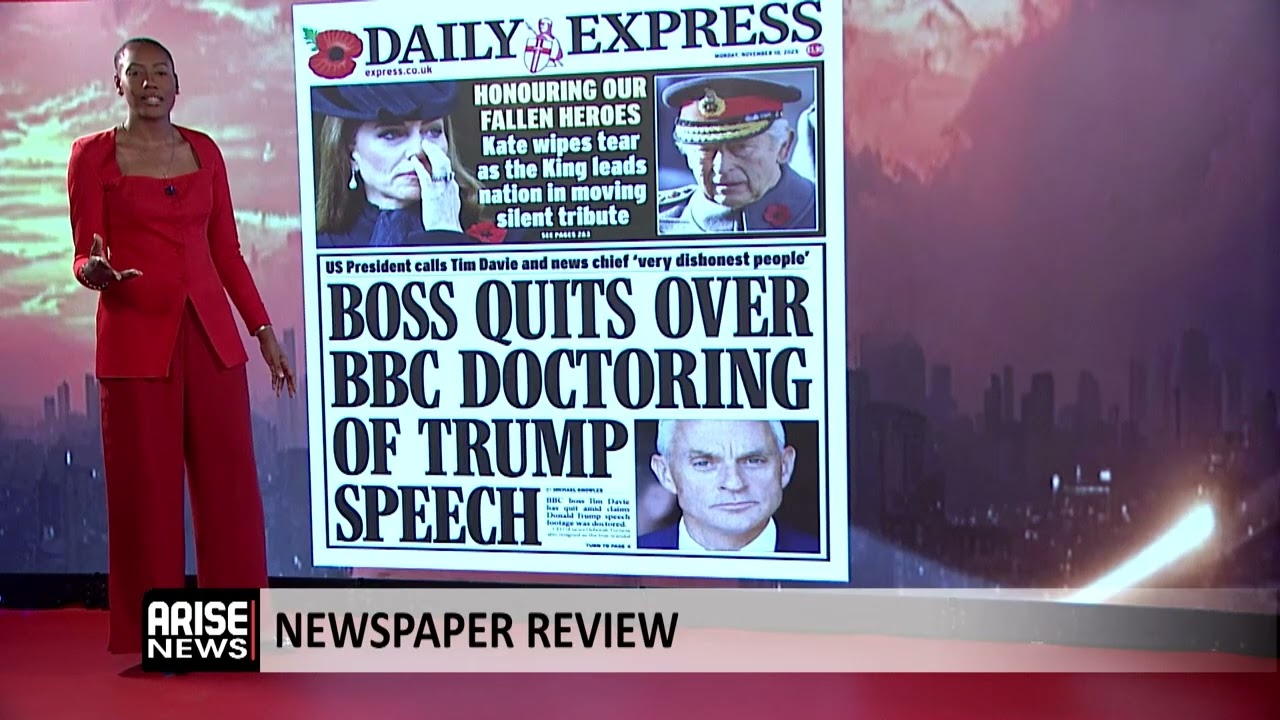 Newspaper Review & World Brief: Top Executives Resign Over Trump Documentary Edit 