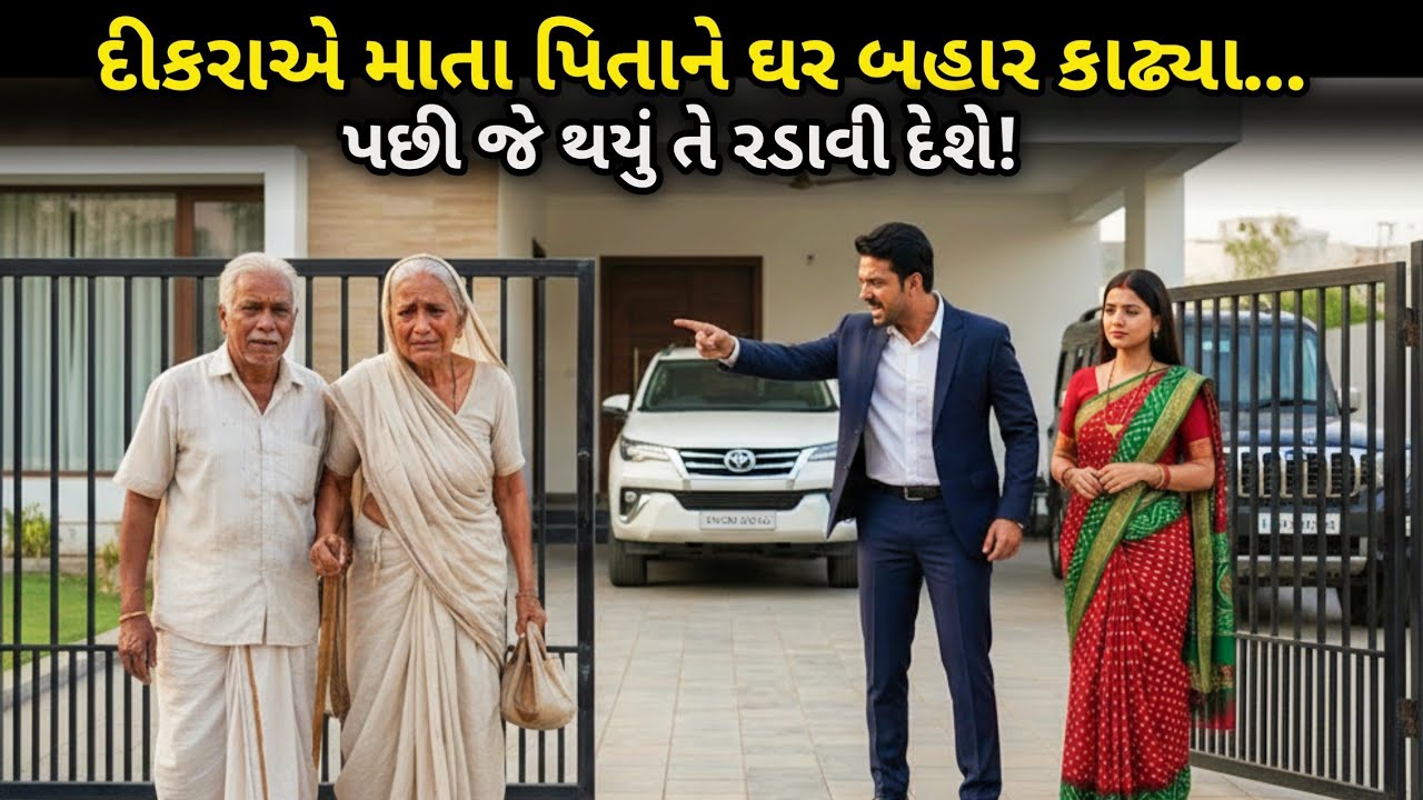 દીકરાએ માતા પિતાને ઘર બહાર કાઢ્યા… પછી જે થયું તે રડાવી દેશે | હૃદયસ્પર્શી ગુજરાતી વાર્તા