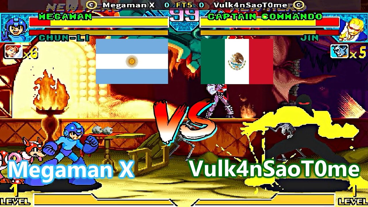 Marvel vs Capcom - Megaman X vs Vulk4nSaoT0me FT5