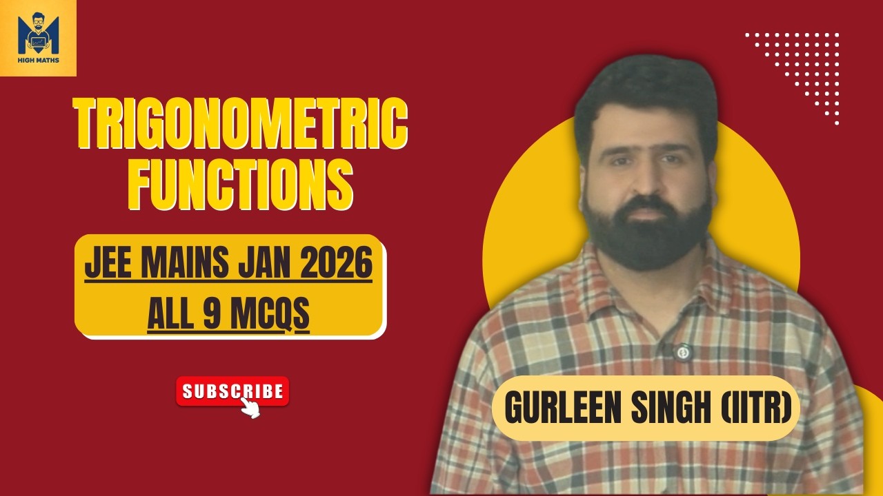 Trigonometric Functions All 9 JEE Mains 2026 Jan Shift PYQs