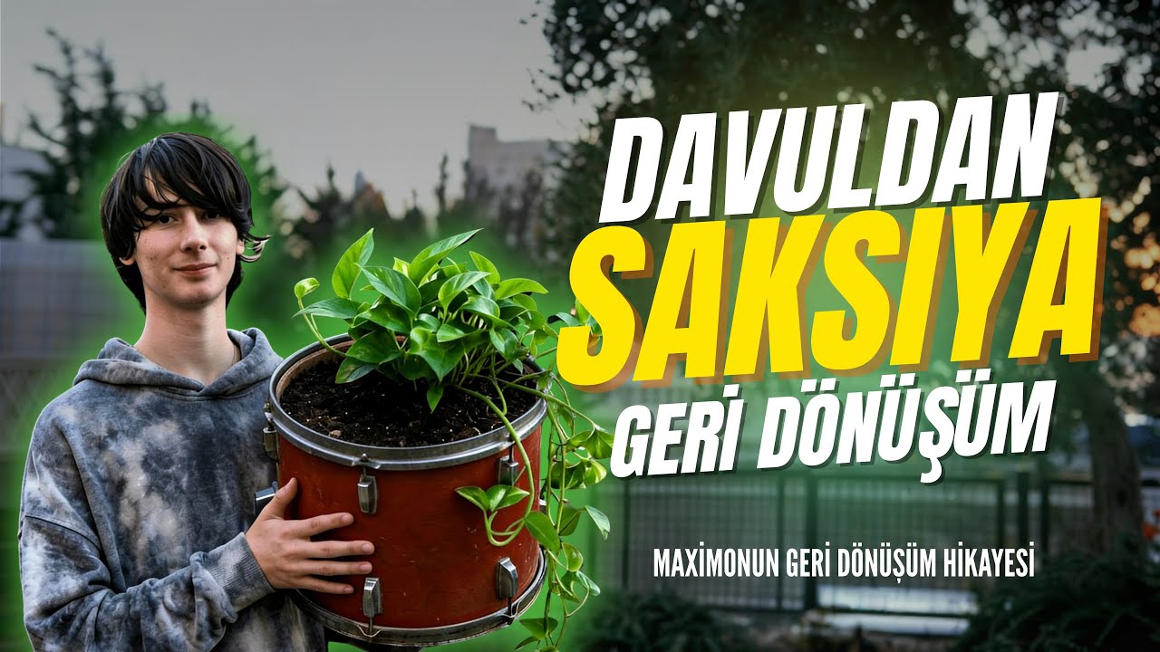 Maximo’nun Geri Dönüşüm Hikâyesi | Atık Bateri Davullarından Saksıya