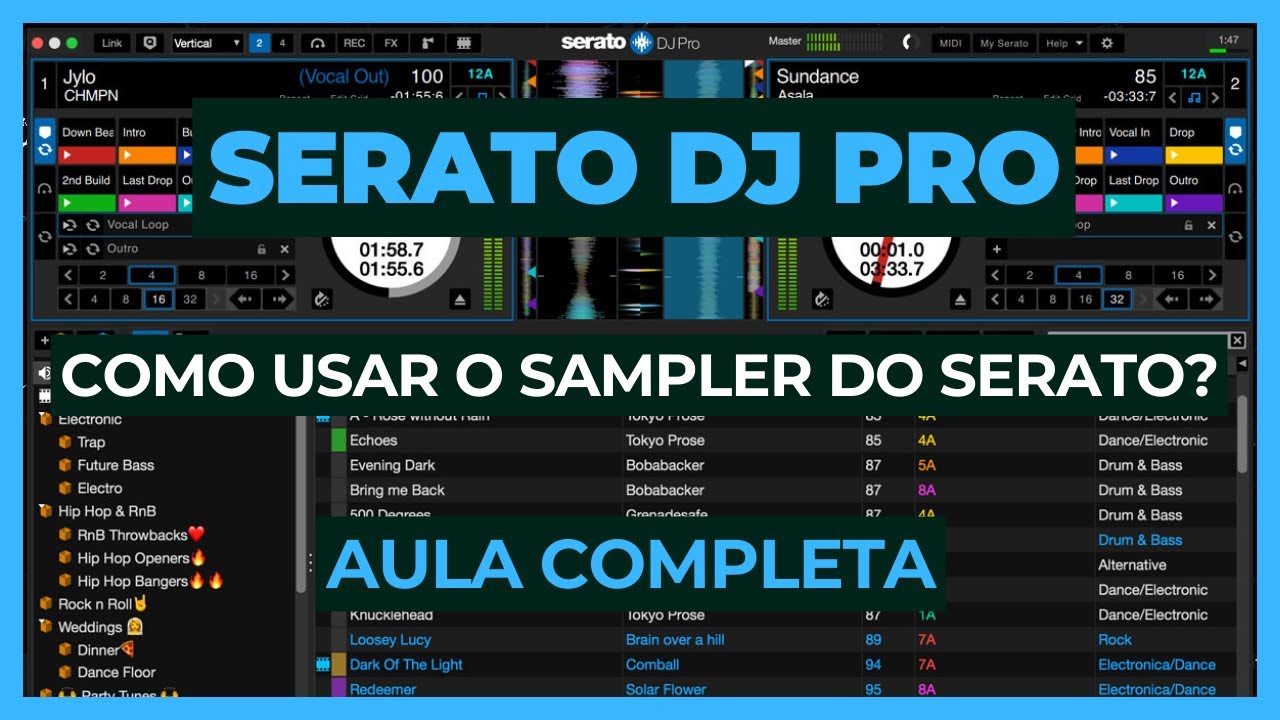 Como usar o Sampler do Serato DJ Pro - Aula completa