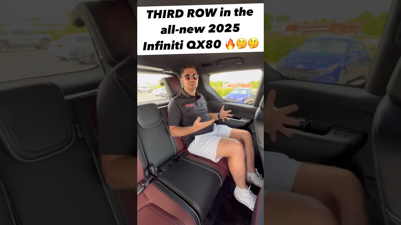 Check out the MUCH Improved Third Row in the 2025 Infiniti QX80!