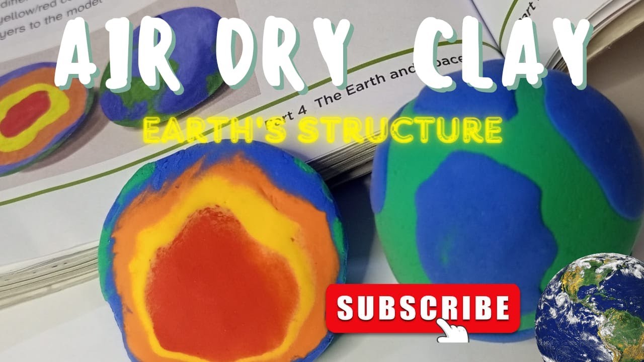 Earth's Layers Sculpture Tutorial | Artful Strands | Earth's Structure With Air Dry Clay |