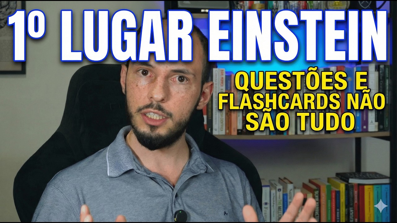 1º LUGAR no EINSTEIN: Como organizei QUESTÕES, FLASHCARDS e AULAS.