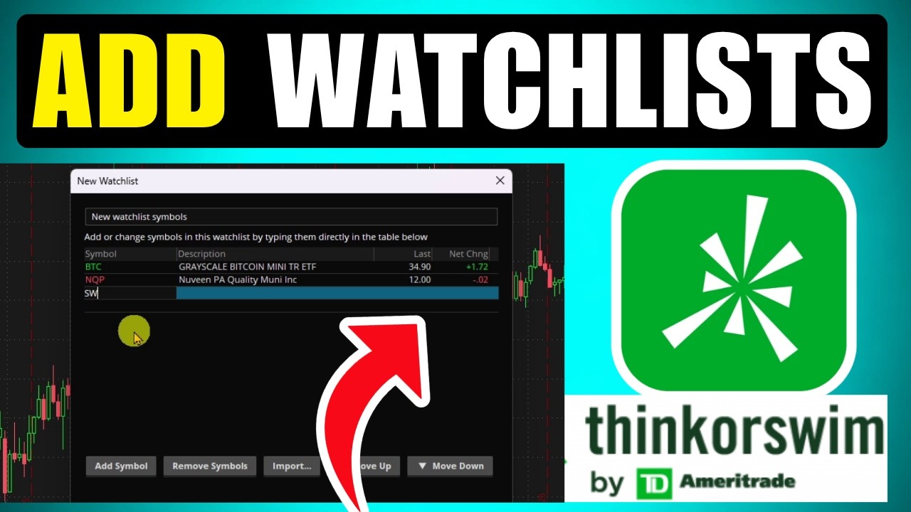 Thinkorswim Tutorial: How To Add Watchlists In Thinkorswim (2026) (Best Method)