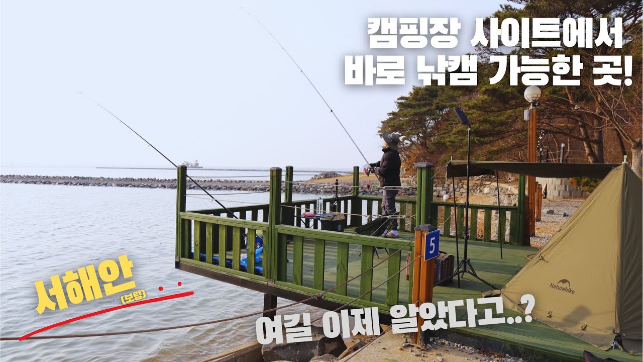 낚시기행 EP.3ㅣ떨어지면 바다. 사이트 안에서 낚시 할 수 있는 낚시캠핑장ㅣ간조땐 해루질까지 가능한 캠핑장추천