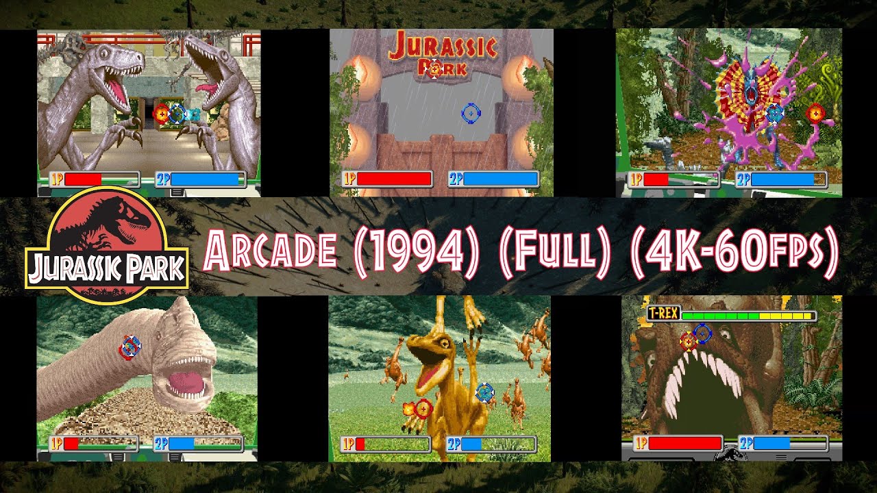 Check This INSANE 1994 Jurassic Park Arcade Game - Online Play - Full Game - 4k 60fps