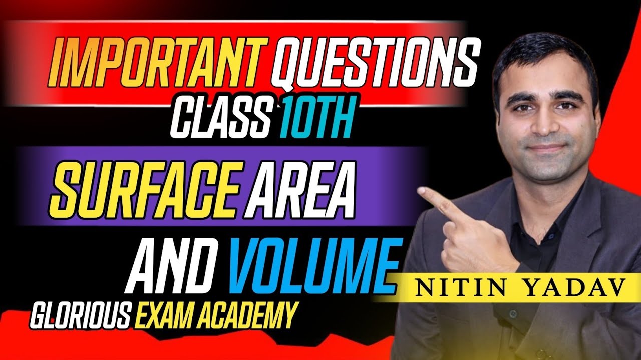 Class 10th Surface Areas and Volumes || IMPORTANT MCQS MATHS FOR CLASS 10TH || CBSE/ ICSE BOARD