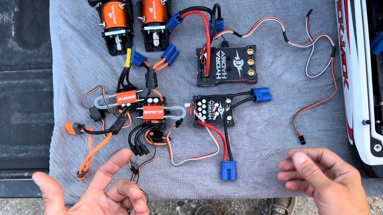Blackjack 24 v2 motor and castle hydra x xlx2 esc upgrade 6s 8s 2400kv vs stock 2200kv