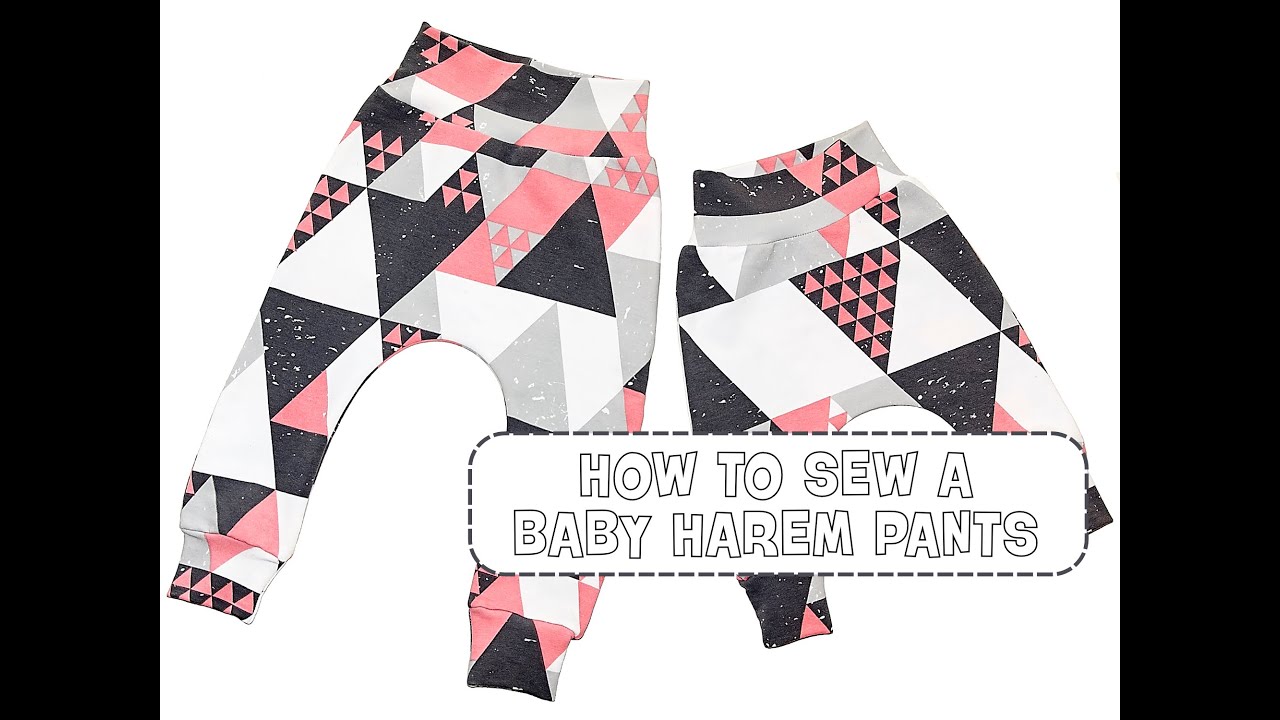 How to sew a baby harem pants - madebymepatterns.com