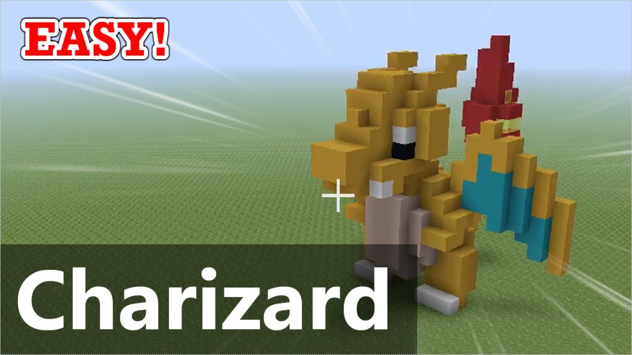 Minecraft┃How to build Pok&eacute;mon(Charizard)