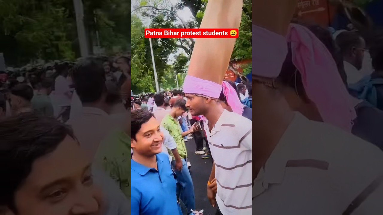 Patna Bihar protest students 😀 #protest #bihar #patna #protest #students #viral #shorts