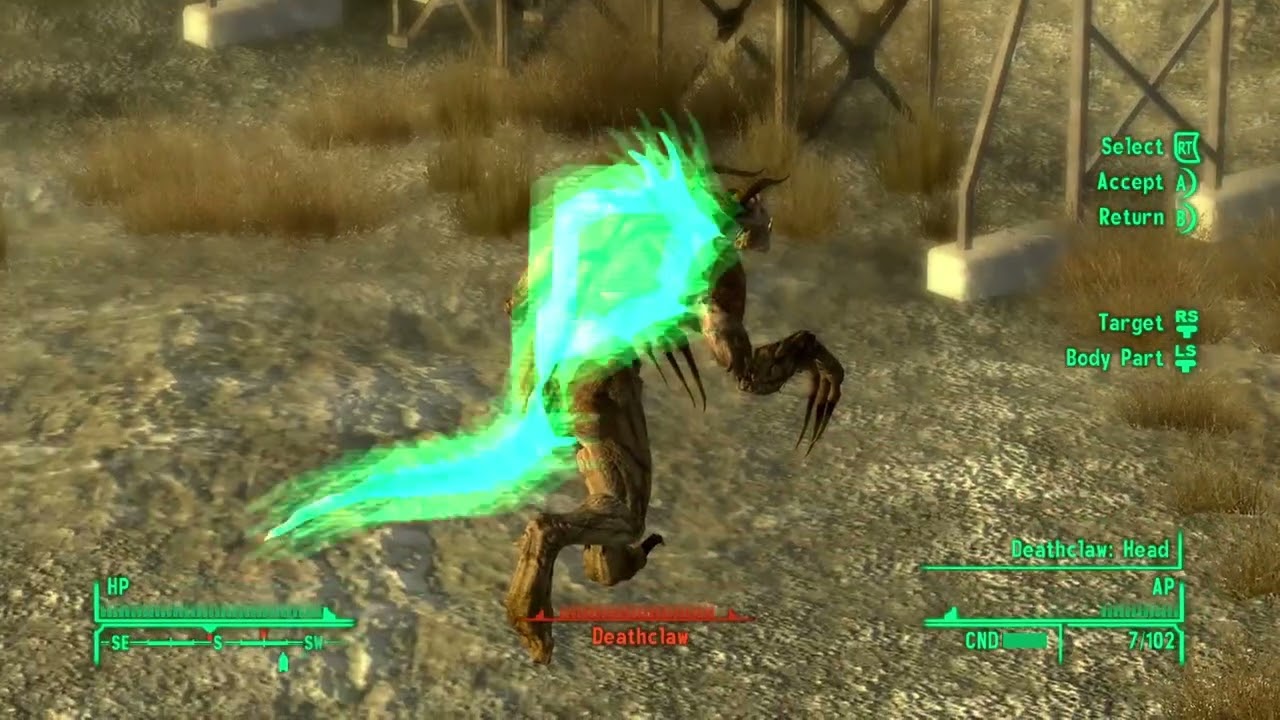 Anti-Materiel Rifle vs Quarry Junction Deathclaws (Fallout: New Vegas)