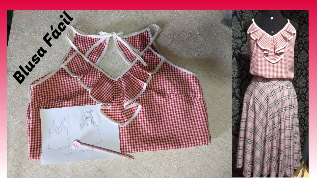 Modelagem em foco#33: Blusa Fácil com alcinha e babadinho.