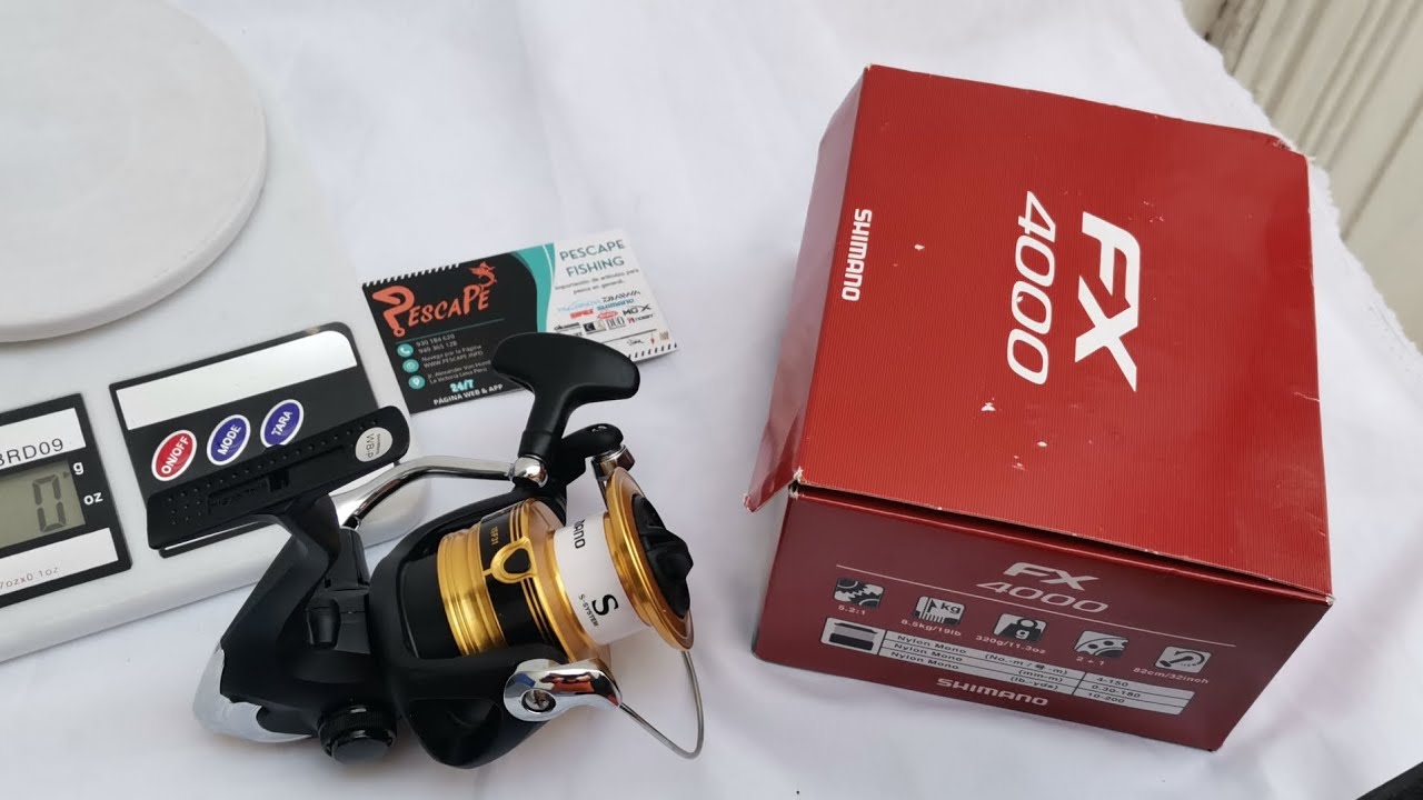 Carrete Shimano FX 4000 FC Spinning Freno 8.5kg Alta calidad - IND. PACK