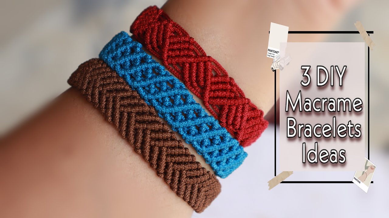 3 MACRAME BRACELETS | DIY BRACELETS | HOW TO MAKE BRACELETS | CREATION&YOU