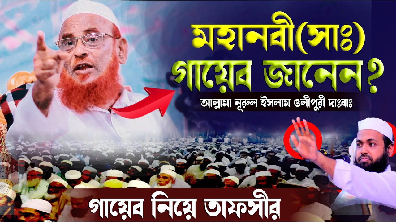 গায়েব জানেন নবী(সা:) | আল্লামা নুরুল ইসলাম ওলীপুরী |Allama Nurul Islam Olipuri waz | Nabi Media