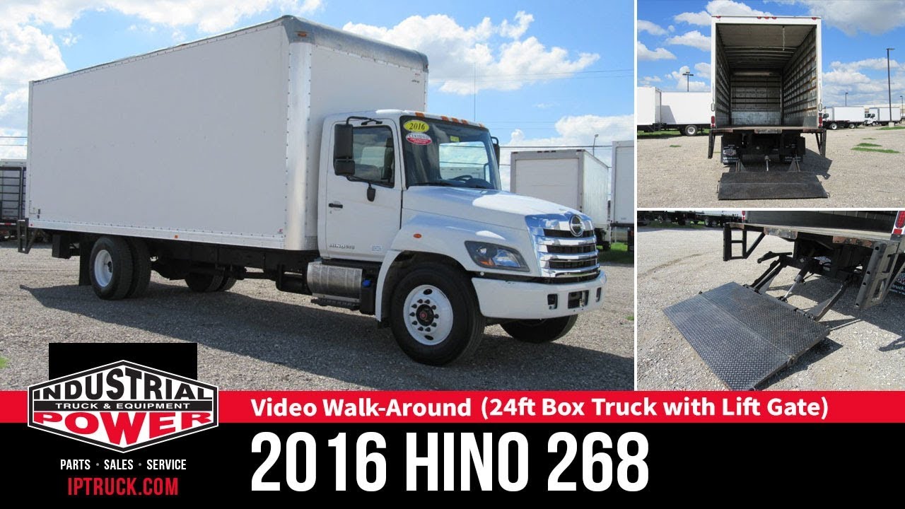 2016 HINO 268 (24ft Box Truck with Lift gate) | Non-CDL Truck | IP Truck