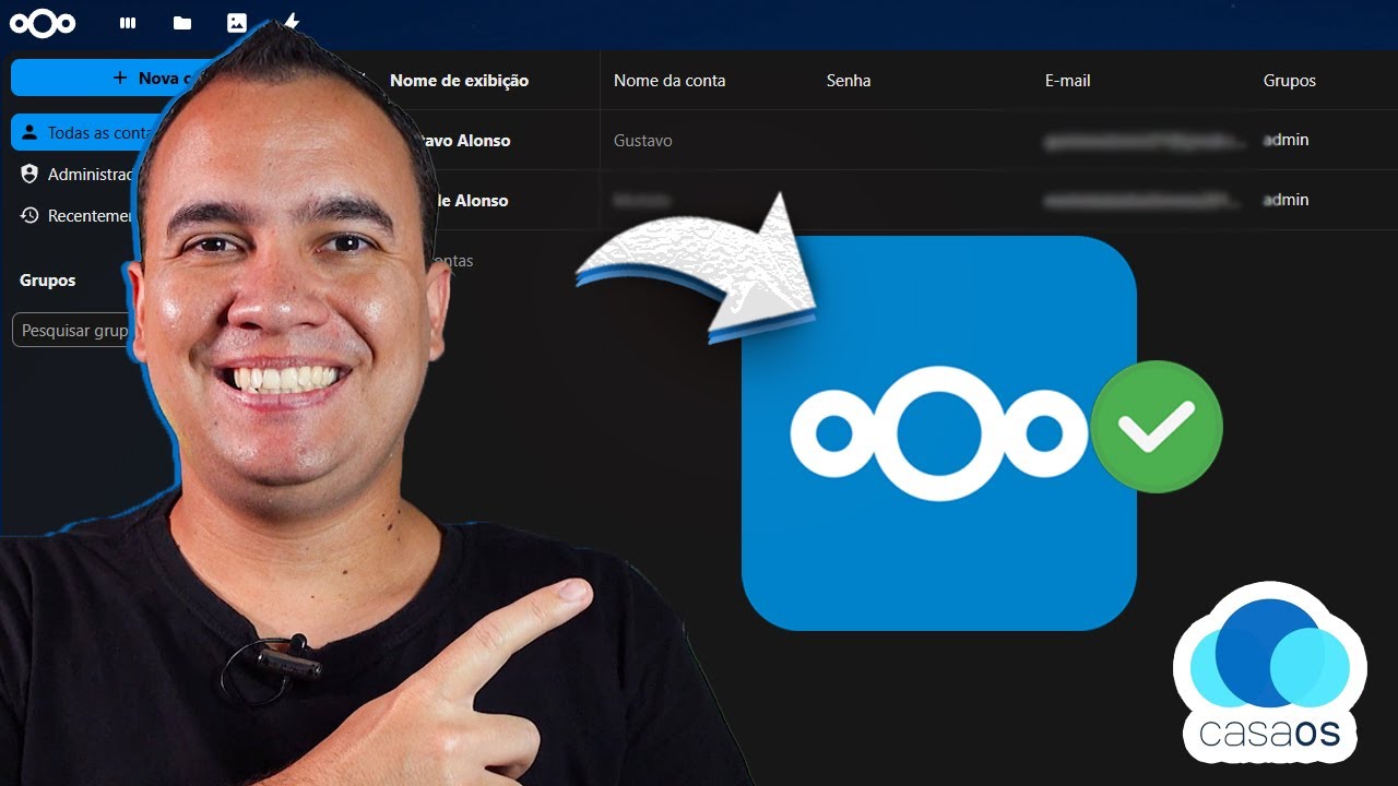 Como CONFIGURAR VÁRIAS CONTAS no NEXTCLOUD | Xubuntu + CasaOS - EP14
