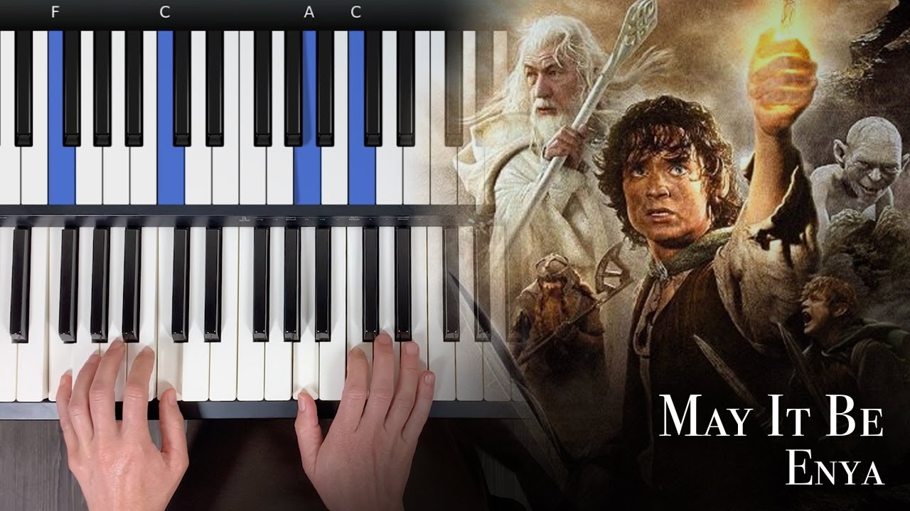 Enya - May It Be (The Lord of the Rings) -  Piano Tutorial