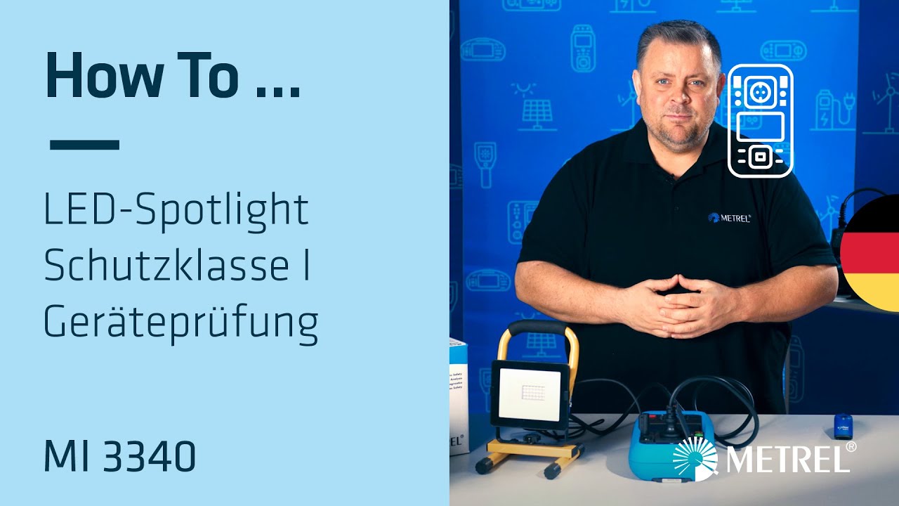 LED Spotlight Schutzklasse I Geräteprüfung | MI 3340 | How To Video (DE)