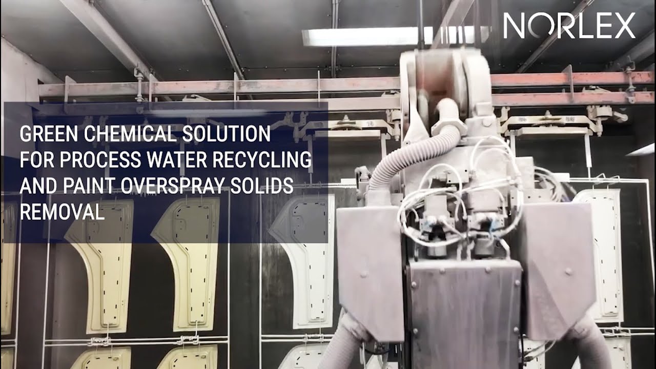 Paint detackification water recycling and paint overspray solids removal