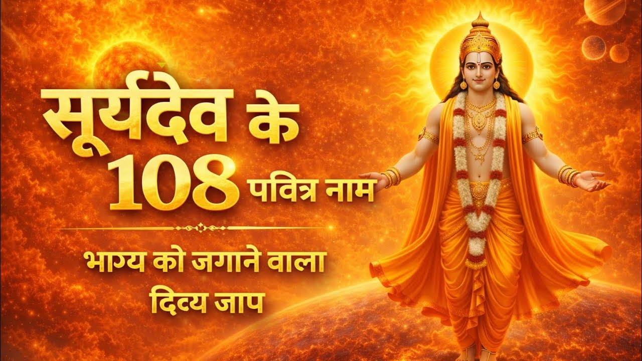 सूर्यदेव के 108 पवित्र नाम | भाग्य जगाने वाला दिव्य जाप | Surya Dev ke 108 Naam 