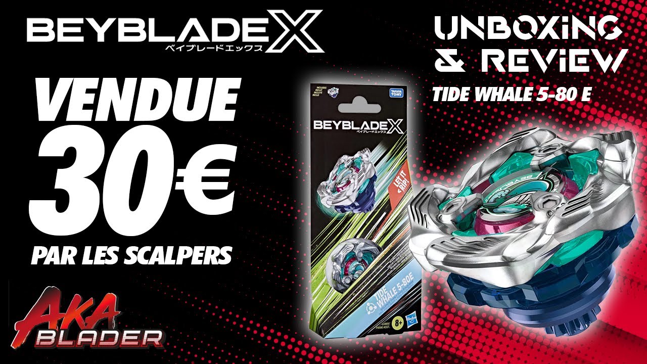 [Beyblade X] Tide Whale : la toupie compétitive prise en otage par les scalpers-Unboxing & Review FR