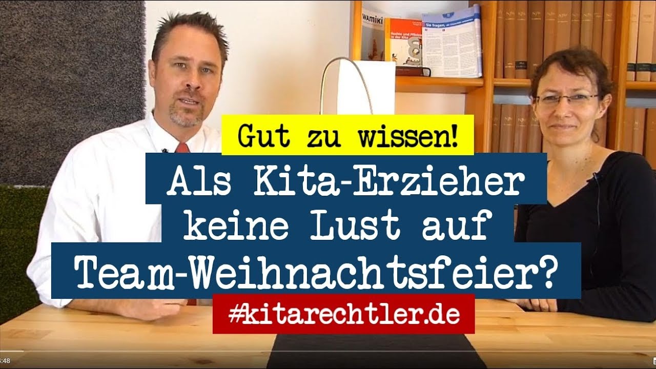 Kitarecht Folge 406 - Als Kita-Erzieher keine Lust auf Weihnachtsfeier?