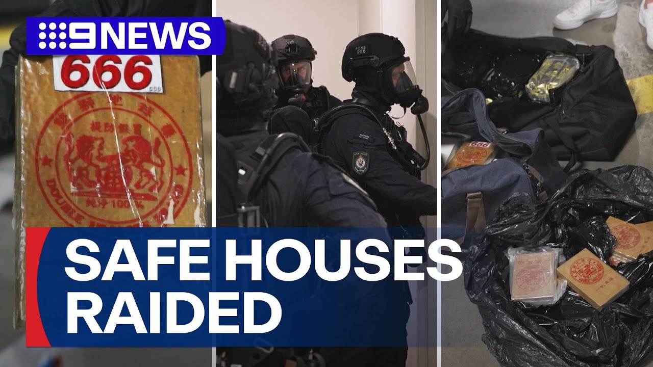Arrests made after coordinated raids across Sydney's west | 9 News Australia