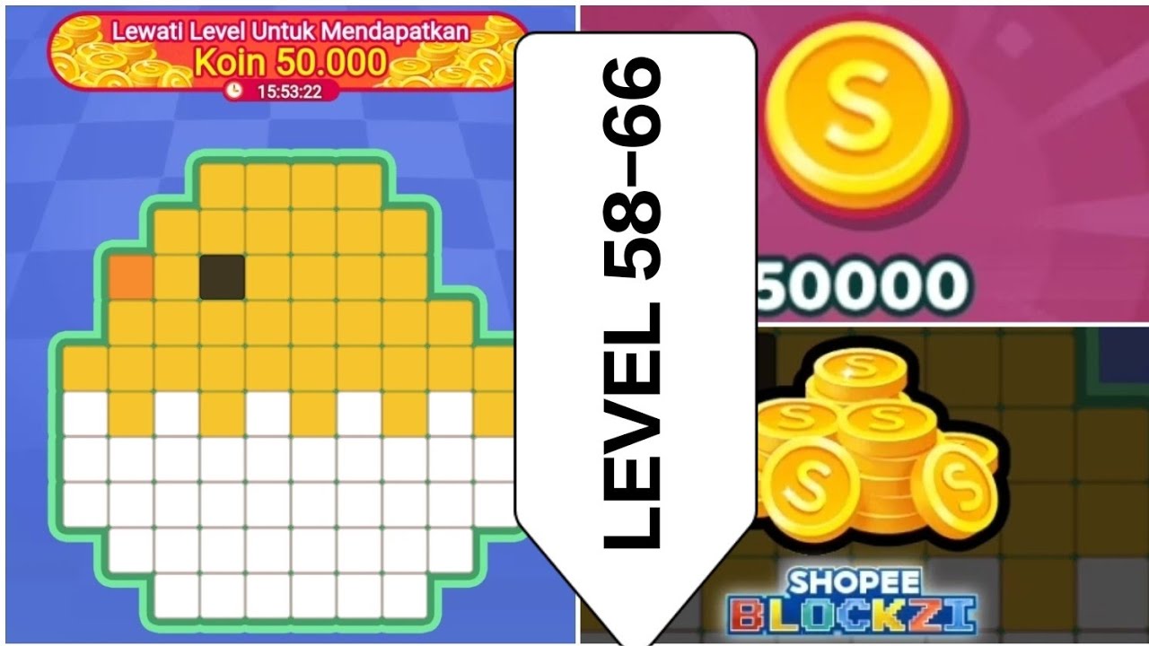 58-66 /79 shopee blockzi puzzle menang 50k koin 