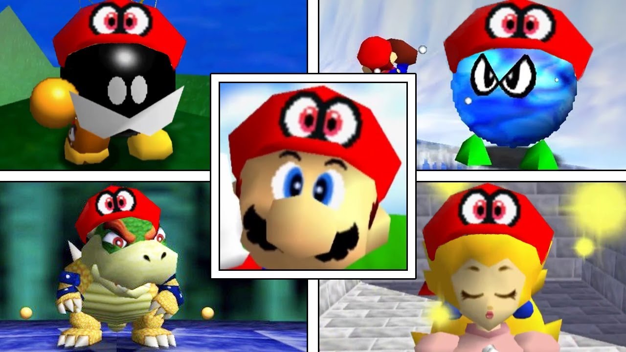 Super Mario Odyssey 64: All Bosses + Ending (Fun/CRAZY Mod!)