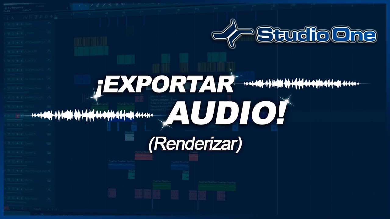 EXPORTAR O RENDERIZAR AUDIO | STUDIO ONE - Bien explicado